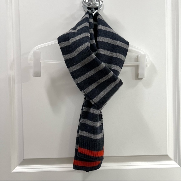 Nautica Men’s Blue / Gray Stripe Scarf - Picture 1 of 5